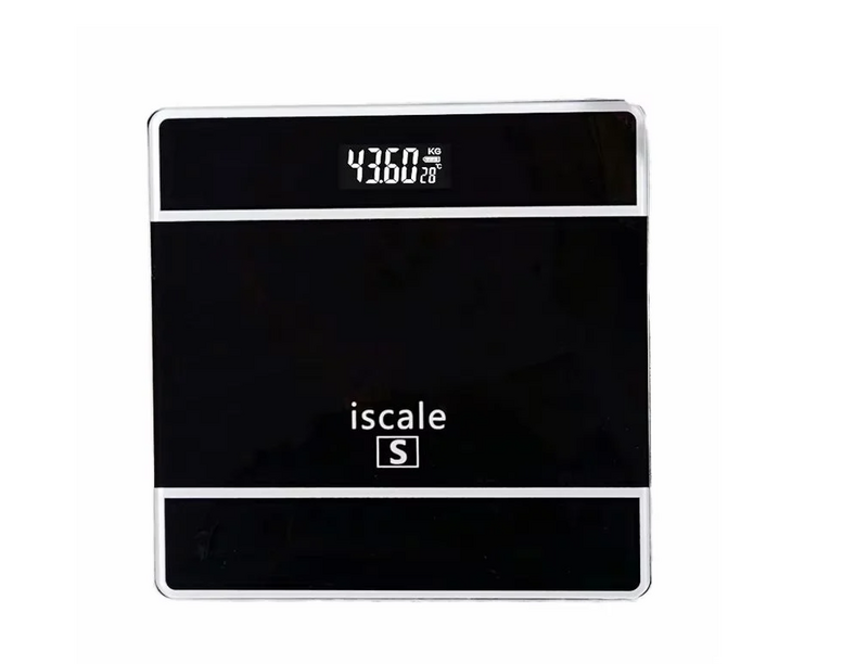Cantar electronic iScale S cu afisaj digital realizat din sticla si plastic